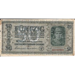 Billetes - Europa - Ucraina - 54 - mbc - 1942 - 50 korb. - num.ref: 22042369 - Ocupacion alemana