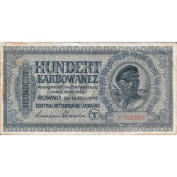 Billetes - Europa - Ucraina - 55 - mbc- - 1942 - 100 korb. - num.ref: 7782992 - Ocupacion alemana