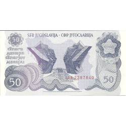 Billetes - Europa - Yugoslavia - 101 - sc - Año 1990 - 50 dinara