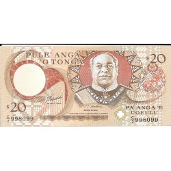 Billetes - Oceania - Tonga - 035  - ebc+  - Año 1995 - 20 pa'anga