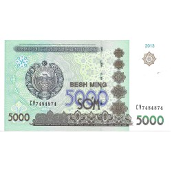 Billetes - Asia - Uzbekistan - 83 - S/C - Año 2013 - 5000 Som - num ref: CW7484874