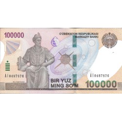 Billetes - Asia - Uzbekistan -  - sc - 2019 - 100000 som - num.ref: 0487876