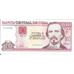 Billetes - America - Cuba - 129F - MBC+ - 2014 - 100 pesos - ref: 630508