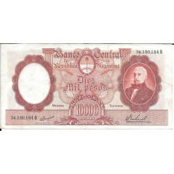 Billetes - America - Argentina - 281 - MBC+ - Año 1961-69 - 10000 Pesos - num ref: 36180184B