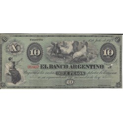 Billetes - America - Argentina - S1461 - MBC+ - 1873 - 10 Pesos - Concordia - num ref:06862A