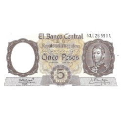 Billetes - America - Argentina - 275c - S/C - 1960/62 - 5 Pesos - num ref:53026590A