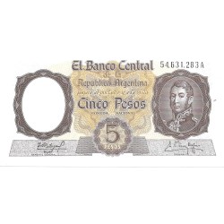 Billetes - America - Argentina - 275c - S/C - 1960/62 - 5 Pesos - num ref:54631283A