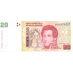 Billetes - America - Argentina - 355 - S/C - 2003 - 20 Pesos - num ref:00202742F