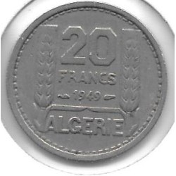 Monedas - Africa - Argelia - 91 - Año 1949 - 20 Francos