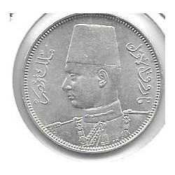 Monedas - Africa - Egipto - 366 - Año 1939 - 5 Piastras