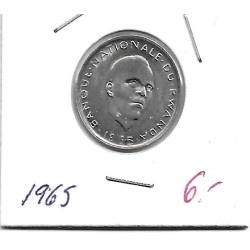 Monedas - Africa - Ruanda - 5 - 1965 - 1 franco