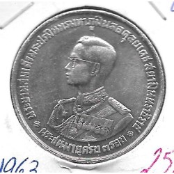 Monedas - Asia - Thailandia - 86 - 20 baht - plata