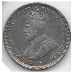 Monedas - Oceania - Australia - 25 - Año 1917 - 6 Pence