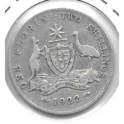 Monedas - Oceania - Australia - 27 - 1922 - 2 shillings - plata