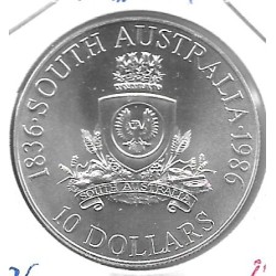 Monedas - Oceania - Australia - 86 - 1986 - 10 dolares - plata