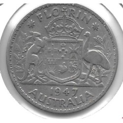 Monedas - Oceania - Australia - 40a - 1947 - florin