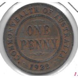 Monedas - Oceania - Australia - 23 - 1922 - penny