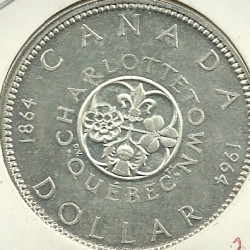 Monedas - America - Canada - 058 - Año 1964 - dolar