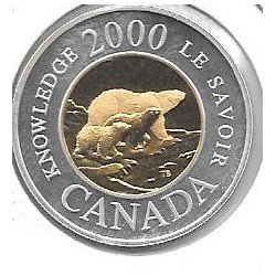 Monedas - America - Canada - 399a - Año 2000 - 2 dollares - plata - PROOF