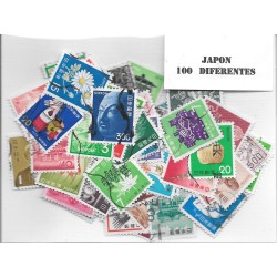 Paises - Asia - Japon - 100 sellos diferentes