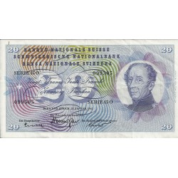 Billetes - Europa - Suiza - 046 - mbc- - Año 1965 - 20 francos