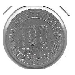 Monedas - Africa - Tchad - 2 - 1971 - 100 francos