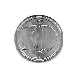 Monedas - Europa - Checoslovaquia - 80 - Año 1981 - 10 halera