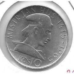 Monedas - Europa - Checoslovaquia - 58 - 1965 - 10 coronas - plata