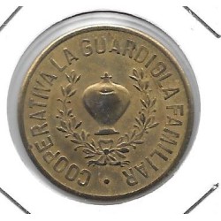 Monedas - Fichas Cooperativas y vales - 1586 - Cooperativa Guardiola Familia Barcelona - 5 ct