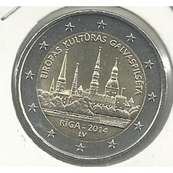 Monedas - Euros - 2€ - Letonia - Año 2014  - Riga