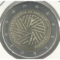 Monedas - Euros - 2€ - Letonia - Año 2015 - Presidencia UE