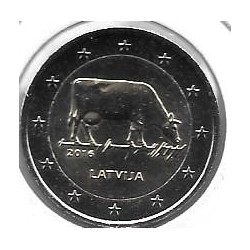 Monedas - Euros - 2€ - Letonia - Año 2016 - Vaca