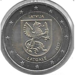 Monedas - Euros - 2€ - Letonia - Año 2017 - Latgale