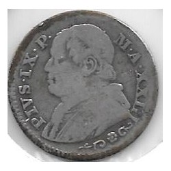 Monedas - Europa - Italia (Estados Italianos) - 1386.1 - Año 1869 - 10 Soldi