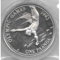 Monedas - Oceania - Tonga - 140 - 1991 - pa'anga - plata