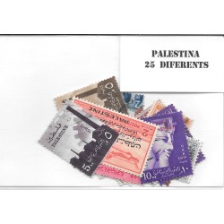 Paises - Asia - Palestina - 25 sellos diferentes