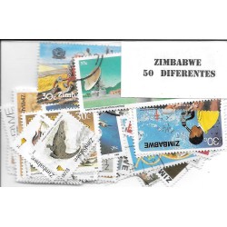 Paises - Africa - Zimbawe - 50 sellos diferentes