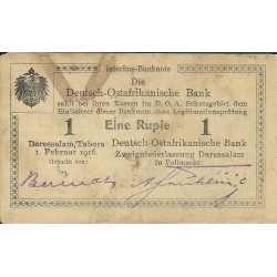 Billetes - Europa - Alemania Africa del Este - 19N2 - MBC - Año 1916