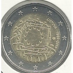 Monedas - Euros - 2€ - Lituania - Año 2015 - Bandera