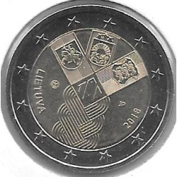 Monedas - Euros - 2€ - Lituania - Año 2018 - 100 Aniversario Estados Bálticos