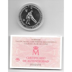 Monedas - Juegos Olimpicos  - Barcelona 1992 - Serie 2 - Moneda 2000 pesetas - Baloncesto