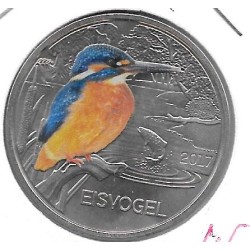 Monedas - Euros - 3€ - Austria - SC - 2017 - Eisvogel - Moneda coloreada