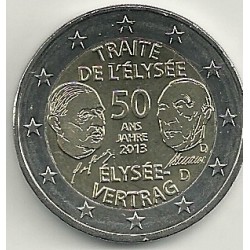 Monedas - Euros - 2euro - Alemania - SC - Antildeo 2013 - Tratado franco-aleman