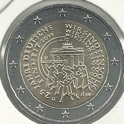 Monedas - Euros - 2euro - Alemania - Antildeo 2015 - 25ordm Anviersario de la Reunificacioacuten - 1 moneda