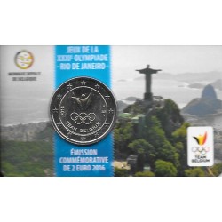 Monedas - Euros - 2euro - Belgica - Antildeo 2016 - Olimpiadas