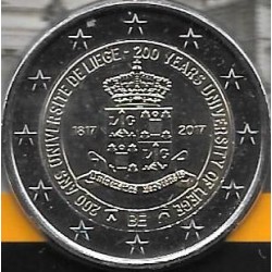 Monedas - Euros - 2euro - Belgica - Antildeo 2017 - Universidad de Lieja