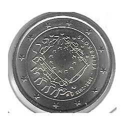 Monedas - Euros - 2euro - Eslovenia - Antildeo 2015 - Bandera