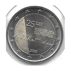 Monedas - Euros - 2euro - Eslovenia - SC - Año 2016 - 25ordm Anviersario de la Independencia