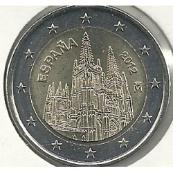 2euro - Espantildea - sc - Antildeo 2012 - Catedral de Burgos