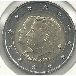 Monedas - Euros - 2euro - España - sc - 2014 - Felipe VI